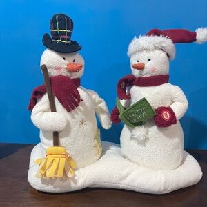 2003 Hallmark Jingle Pals Singing Snowmen Dancing Working Couple